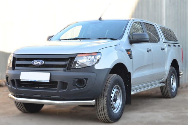 Защита переднего бампера для пикапа Ford T6