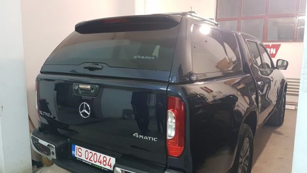Кунг модели GTE со стеклами для пикапа Mercedes X-klasse (Мерседес Х-класс)