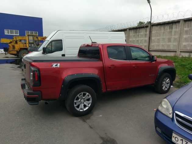 Трехсекционный тент Kramco на пикап Chevrolet Colorado ( Шевроле Колорадо) — изображение 2