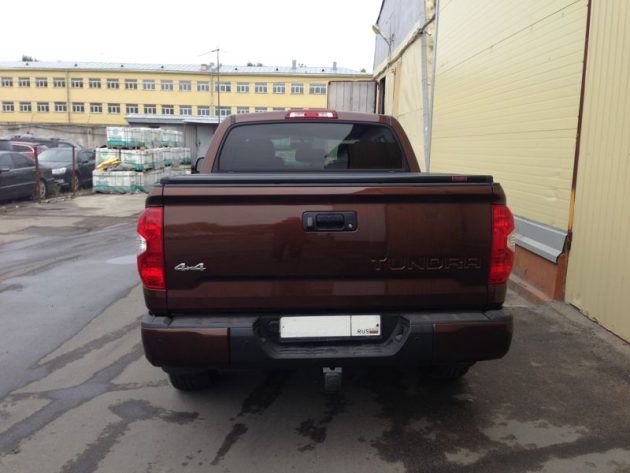 Жесткая трехсекционная крышка кузова Kramco для Toyota Tundra 8 ft, 2.60см — изображение 3