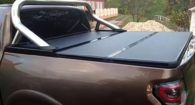 Жесткая трехсекционная крышка кузова Kramco для пикапа DongFeng DF6 (Донг Фенг Дф6) — изображение 3